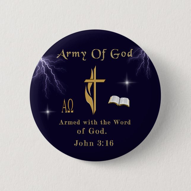 John 3:16 button (Front)
