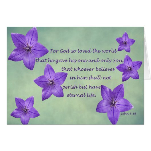 John 3:16 cards (Front Horizontal)