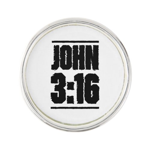 John 316 Christian Bible Verse  Lapel Pin
