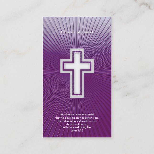 John 3:16 - Christian Business Card (Front)