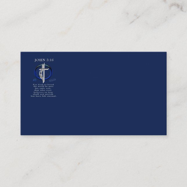 John 3:16 Christian  Business Card (Front)