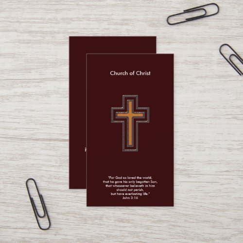 John 3:16 - Christian Business Card