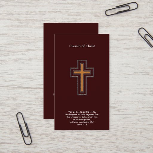 Customizable John 3:16 - Christian Business Card