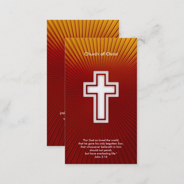 John 3:16 - Christian Business Card (Front/Back)