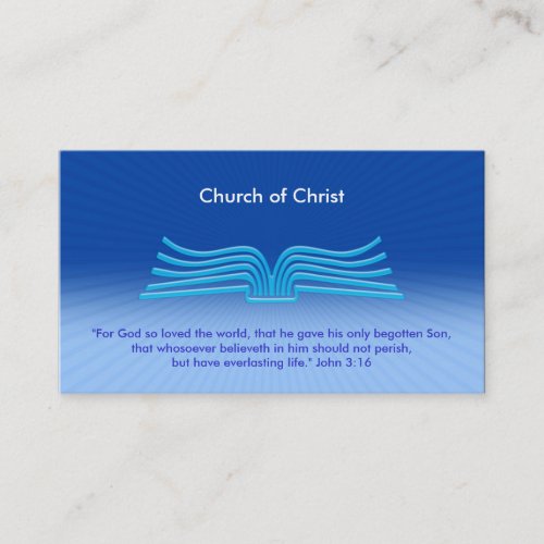 John 3:16 - Christian Business Card