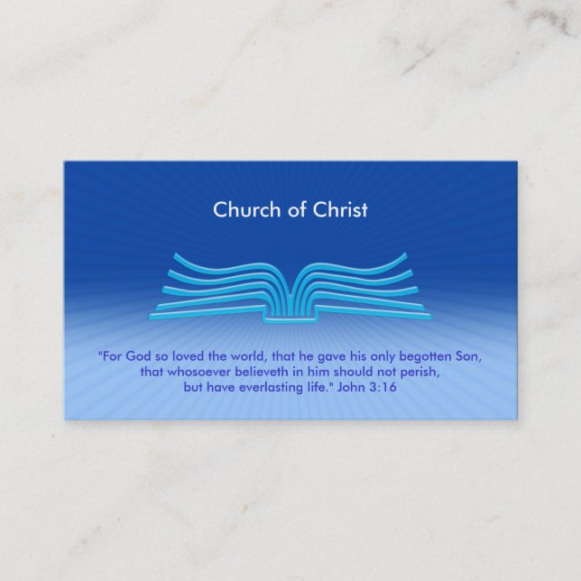John 3:16 - Christian Business Card (Front)