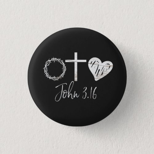 John 316 Christian  Button