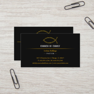 John 3:16 Christian Fish Business Card