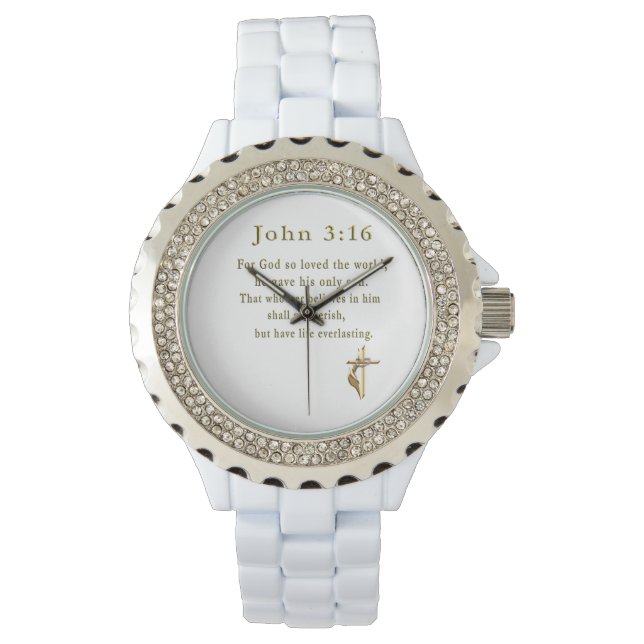 John 3:16 christian gifts watch (Front)