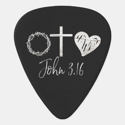 John 316 Christian Guitar Pick