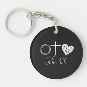 John 3.16 Christian Keychain