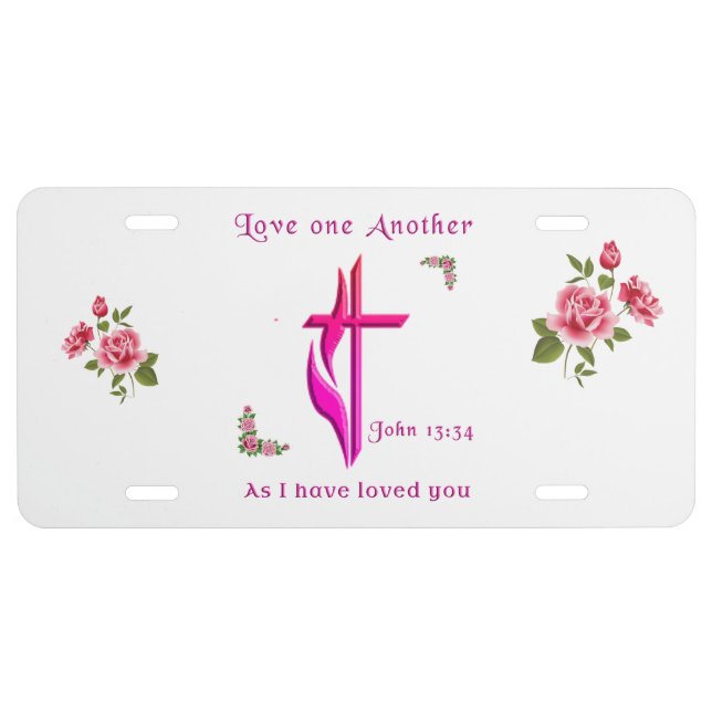 John 3:16 Christian License Plate (Front)