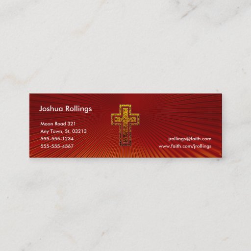 Customizable John 3:16 - Christian Business Card