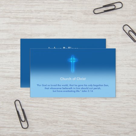 John 3:16 - Church Of Christ Business Card