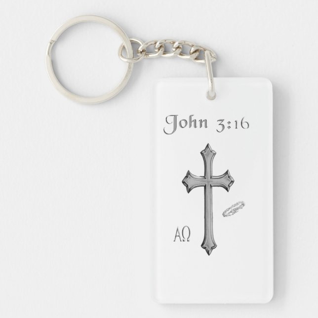 John 3:16 clothing keychain (Front)