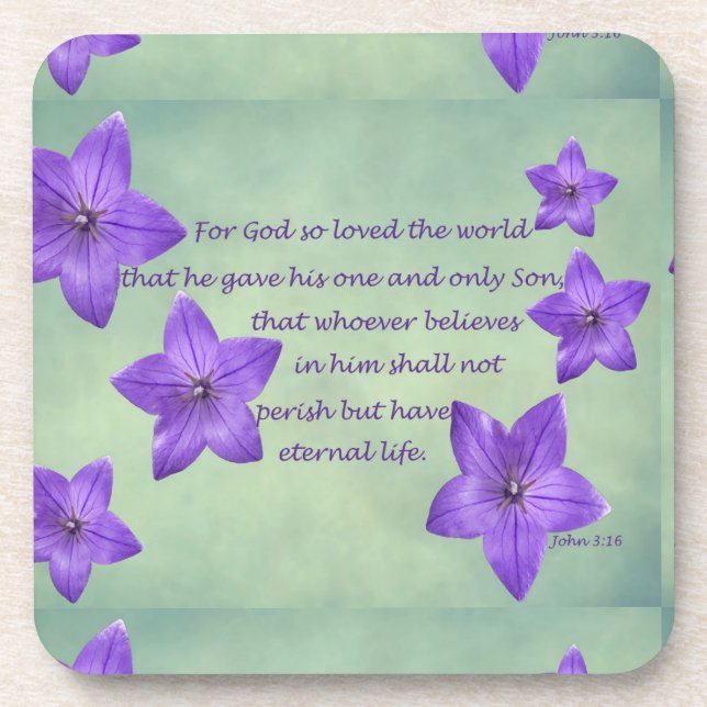 John 3:16 coaster (Front)