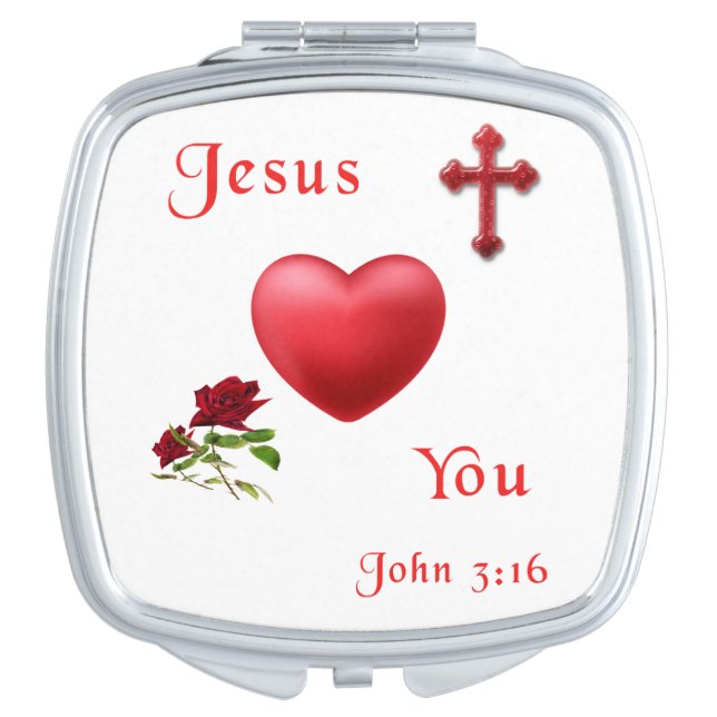 John 3:16 compact mirror (Front)