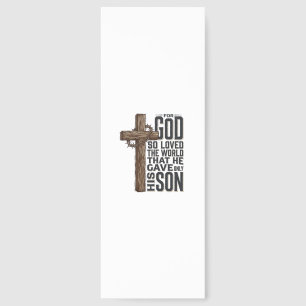 John 3_16 Cross Vintage Engraving Christian Design Bookmarks