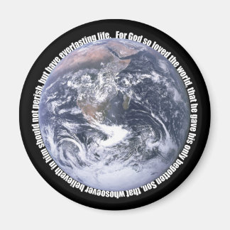 John 3:16-Earth Christian Magnet