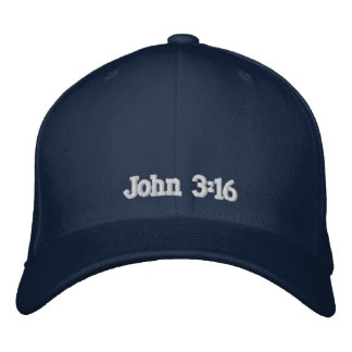 John 3:16 embroidered baseball cap