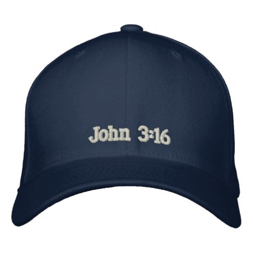 John 316 embroidered baseball cap