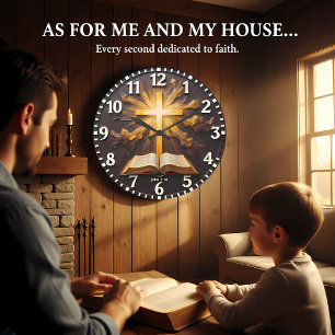John 3:16 Eternal Light Scripture Large Clock