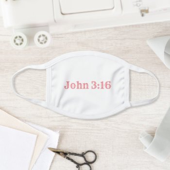 John 3:16 Face Mask by Agrainofmustardseed at Zazzle