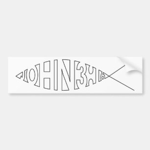 John 3:16 Fish Bumper Sticker