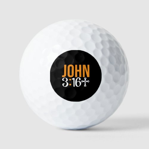 John 316 For God So Love The World Bible Verse  Golf Balls