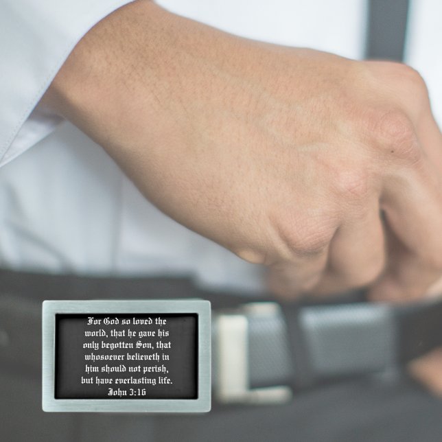 John 3:16 For God So Loved The World Belt Buckle (Creator Uploaded)