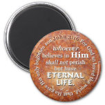 John 3:16 For God So Loved The World Bible Verse Magnet at Zazzle