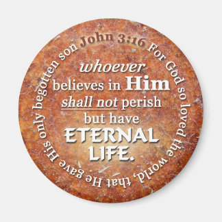 John 3:16 For God So Loved The World Bible Verse Magnet
