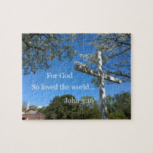 John 3:16 For God so loved the world Jigsaw Puzzle