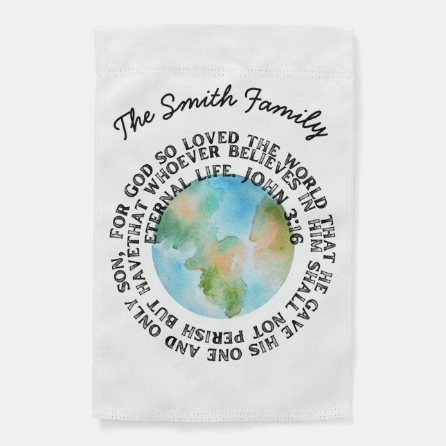 John 3:16 garden flag (Front)