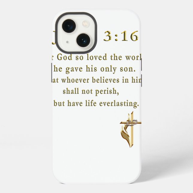 John 3:16 gifts iphone case (Back)