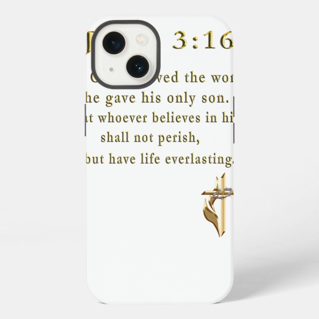 John 3:16 gifts iphone case (Back)