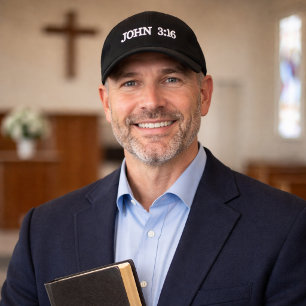 John 3:16 Grace Verses White Embroidery Christian Embroidered Baseball Cap