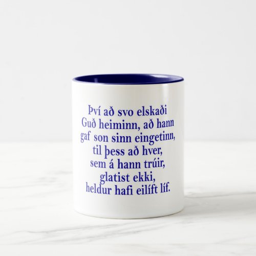 John 316 Icelandic Two_Tone Coffee Mug