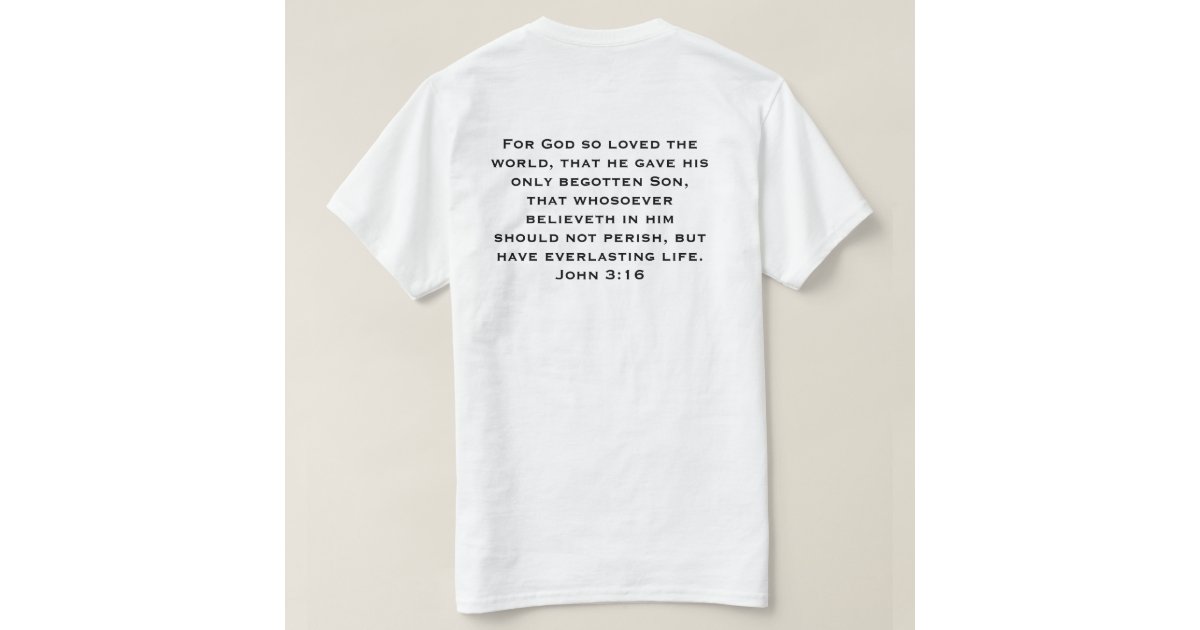 John 3:16 in Spanish T-Shirt | Zazzle