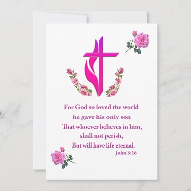 John 3:16 invitation (Front)