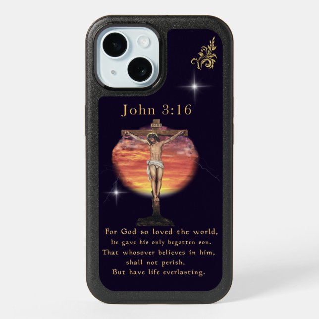 John 3:16 iPhone 15 case (Back)