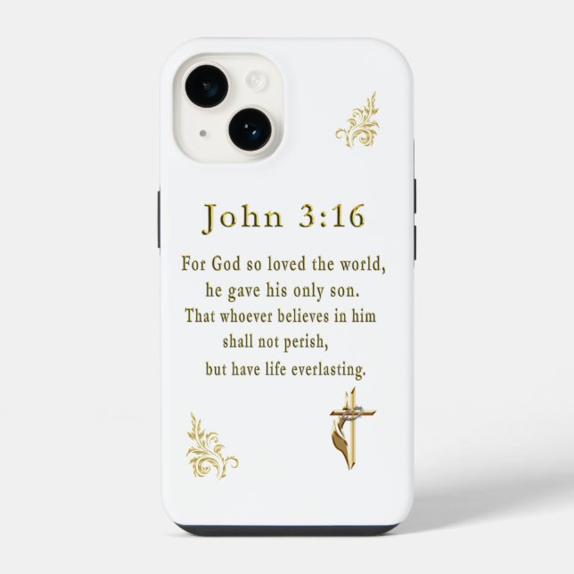 John 3:16 iphone case (Back)