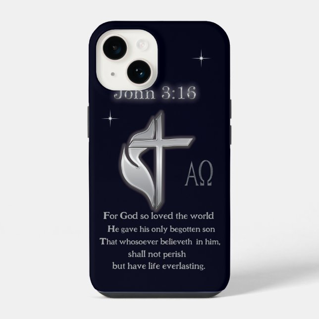 John 3:16 iphone case (Back)
