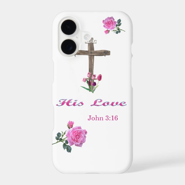  john 3:16 iphone case (Back)