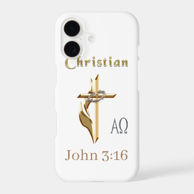 John 3:16 iphone case (Back)