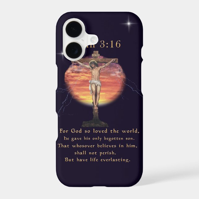 John 3:16 iphone case (Back)