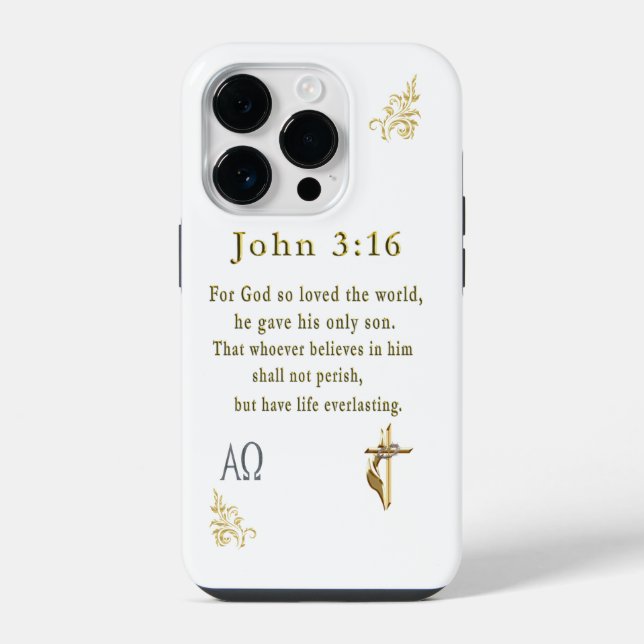 John 3:16 iphone case (Back)