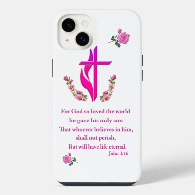 John 3:16 iphone case (Back)