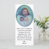 John 3:16 Jesus Loves You and Me scripture card (Standing Front)
