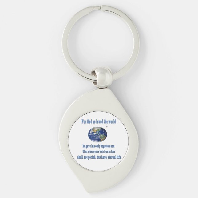 John 3:16 keychain (Front)